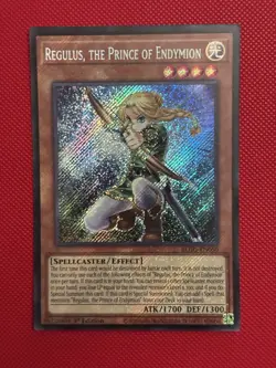 Yugioh! REGULUS, THE PRINCE OF ENDYMION BLGG-EN050 Secret Rare 1st Ed NM - Image 1