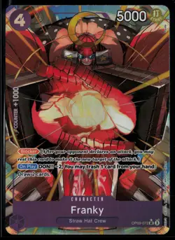 Franky (Parallel) OP09-072 Emperors in the New World Super Rare One Piece - Image 1