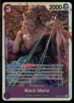 Black Maria (Reprint) OP08-074 Premium Booster -The Best- Vol. 2 One Piece - Image 1