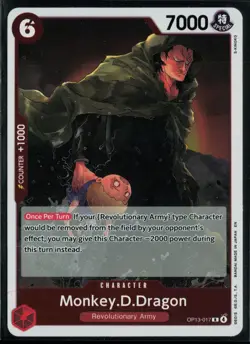 Monkey.D.Dragon OP13-017 Carrying On His Will Rare One Piece - Image 1