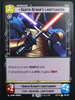 Darth Revan's Lightsabers 238/264 - Star Wars Unlimited Card #4VA - Image 1