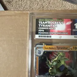 Team Rockets Tyranitar Pokemon Centre Promo Card ACE 10 096/182 - Fast Ship! - Image 2