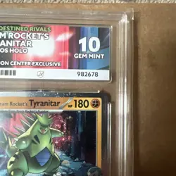 Team Rockets Tyranitar Pokemon Centre Promo Card ACE 10 096/182 - Fast Ship! - Image 3