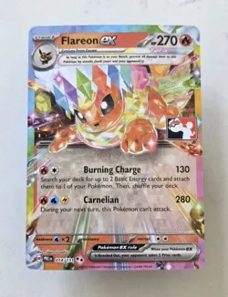 Flareon EX 14/131 Prize Pack Stamped Pokemon Tcg Tournament Card - Image 1
