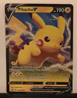 Pikachu V SWSH061 SWSH: Sword & Shield Promo Cards Holo - Image 2