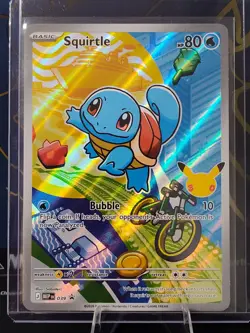 First Partner Illustration Squirtle Promo Full Art Holo 037 Pokemon TCG - Image 2