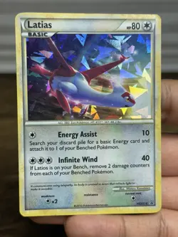 Latias Promo HGSS10 Cracked Ice Holo Pokemon Heart Gold Soul Silver - MP/HP - Image 4