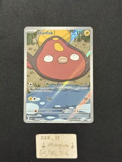 Pokemon White Flare - Stunfisk - 118/086 - Illustration Art Rare - M/NM - Image 1