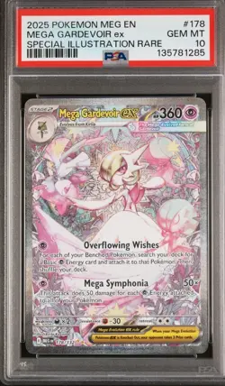 Mega Gardevoir EX 178/132 - PSA 10 (Mega Evolution) - Pokemon TCG - Image 1