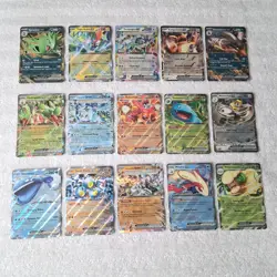 Pokemon Scarlet & Violet Series Double Rare ex Lot of 15 LP/MP - Image 1