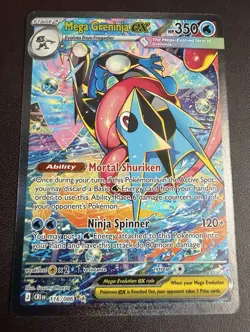 Pokemon TCG Mega Greninja EX 116/086 SIR Chaos Rising Pack Fresh NM - Image 1