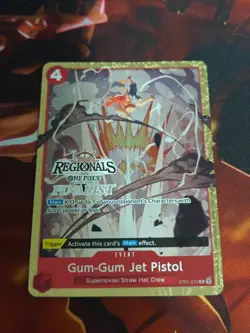 One Piece Card Game - Gum-Gum Jet Pistol ST01-015 - Offline Regional FINALIST - Image 1