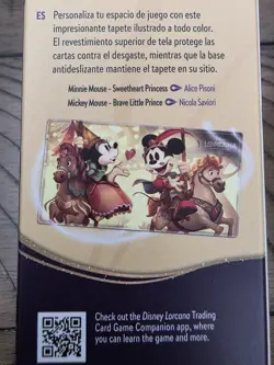 🔥 Disney Lorcana Park Exclusive - Iconic Mickey & Minnie Foil Playmat Sealed !! - Image 5