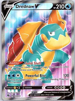 Drednaw V 69/73 Champion's Path - Pokemon Card - NM - Image 1