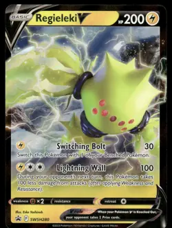 Pokemon Cards Regieleki V SWSH280 SWSH Black Star Promo NM - Image 1