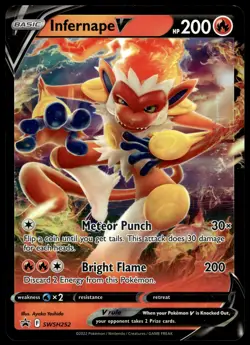 Infernape V SWSH252 JUMBO OVERSIZED Black Star Promo Pokemon Card - Image 1