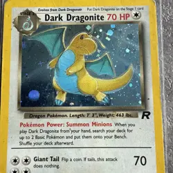 Dark Dragonite 5/82 Team Rocket Pokemon Card – Rare WOTC Vintage - Image 5