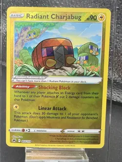 Crown Zenith Radiant Charjabug Holo Card 051/159 - Image 1