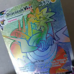 Dracozolt VMAX Evolving Skies Card 210/203 Rainbow Rare Collectible Pokemon TCG - Image 3