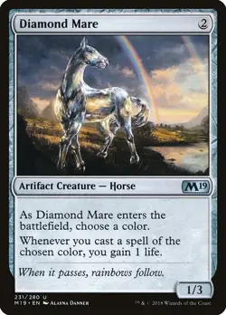 [MTG] Diamond Mare (Foil) (231) (M19) LP-HP - Image 1