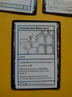 MTG Test Card x3 Domesticated Watercourse, Biting RFemark, Kaya, Ghost hunter - Image 2