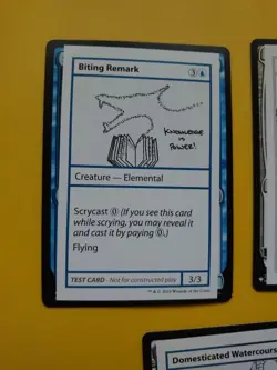 MTG Test Card x3 Domesticated Watercourse, Biting RFemark, Kaya, Ghost hunter - Image 3