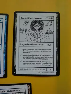 MTG Test Card x3 Domesticated Watercourse, Biting RFemark, Kaya, Ghost hunter - Image 4