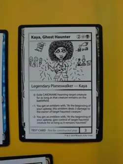 MTG Test Card x3 Domesticated Watercourse, Biting RFemark, Kaya, Ghost hunter - Image 5
