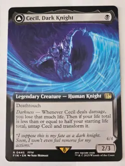 MTG - Cecil Dark Knight Extended Art - Final Fantasy - Image 1