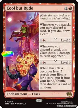 Cool but Rude MTG Foil Teenage Mutant Ninja Turtles Rare NM Pck Fresh - Image 1