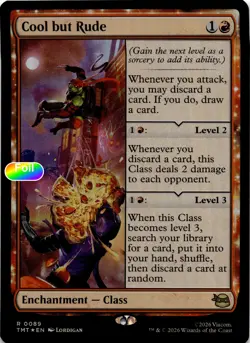 Cool but Rude MTG Foil Teenage Mutant Ninja Turtles Rare NM Pck Fresh - Image 2