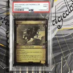Wizards of the Coast MTG LTR Nazgul #723 Showcase Scrolls Foil PSA 9 - Image 1