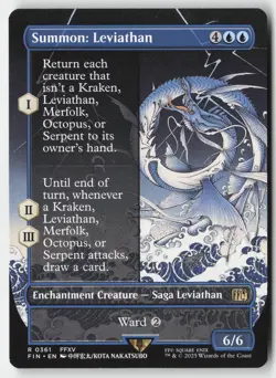 MTG - Summon: Leviathan (Borderless) R FINAL FANTASY 361 LP-NM - Image 1