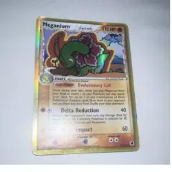 Pokemon TCG Meganium 4/101 Dragon Frontiers Reverse Holo Rare 110 HP 2006 - Image 1