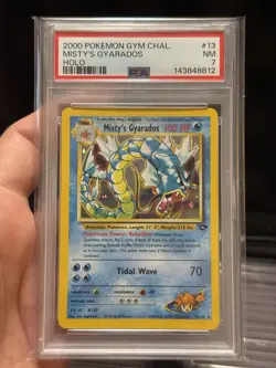 2000 Pokemon Gym Challenge Misty's Gyarados Holo #13/132 PSA 7 - Image 1