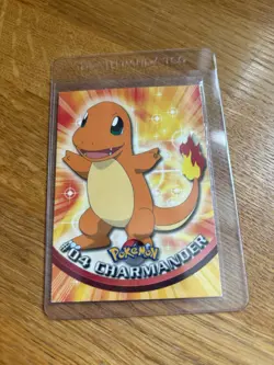 Charmander #04 1999 Topps Pokemon TV Animation Edition Blue Logo LP/NM - Image 1