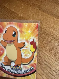 Charmander #04 1999 Topps Pokemon TV Animation Edition Blue Logo LP/NM - Image 4