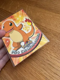 Charmander #04 1999 Topps Pokemon TV Animation Edition Blue Logo LP/NM - Image 5