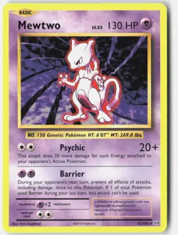 Mewtwo 51/108 Rare Evolutions Pokemon Near Mint - Image 1