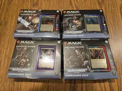 Magic the Gathering MTG Warhammer 40k Commander Deck Set of 4 Factory Sealed - Image 1