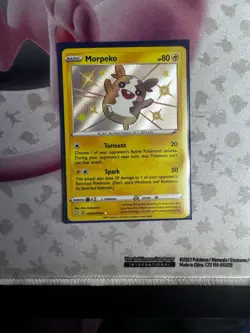 Pokemon TCG Morpeko SV044/SV122 Shining Fates: Shiny Vault Holo Near Mint NM - Image 1