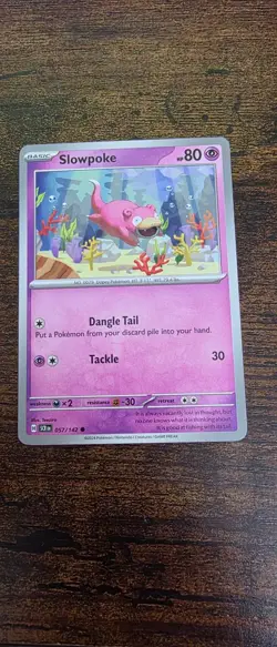 Slowpoke 57/142 Common Stellar Crown Pokemon Near Mint - Image 1