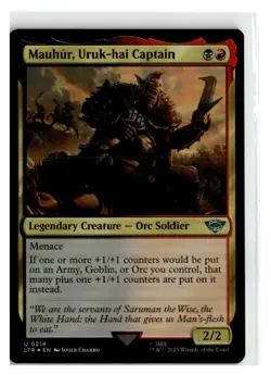 Mauhur, Uruk-hai Captain [FOIL] - The Lord Of The Rings 214 - Magic MTG - Image 1