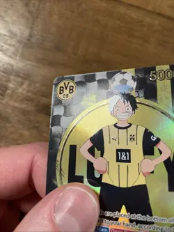 One Piece x BVB Borussia Dortmund Promo Card Monkey D Luffy ST13-003 - Image 3