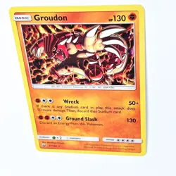 Pokemon TCG - Groudon 81/168 SM Celestial Storm Holo Rare Card NM - Image 5