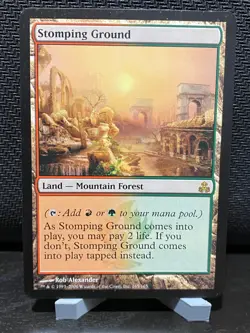 Stomping Ground 165 Rare Guildpact Magic: The Gathering Lightly Played - Image 1