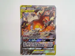 Pokemon Reshiram & Charizard GX TAG TEAM SM201 Promo [LP] - Image 1