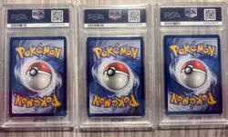 Pokemon TCG Destined Rivals Team Rocket's Persian ex #219 3-Sequential PSA 10's - Image 2