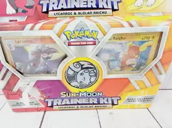 Pokemon TCG Sun and Moon Trainer Kit Lycanroc & Alolan Raichu Sealed 820650802102 - Image 3