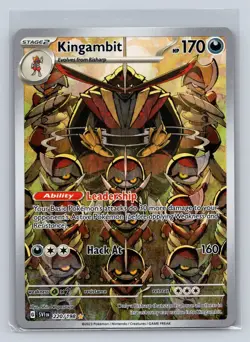 Kingambit 220/198 Illustration Rare Scarlet & Violet Pokemon NM - Image 1